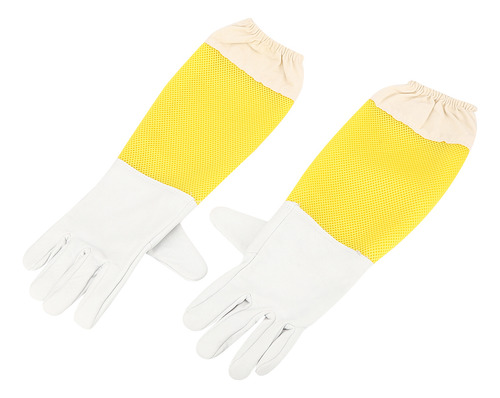 Par De Guantes Protectores De Apicultura De Malla Larga Tran
