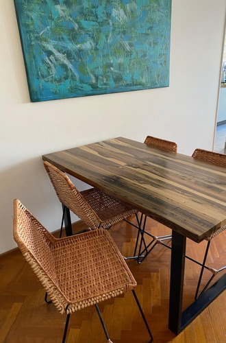 Mesa Malcom De Comedor Estilo Industrial 80x200cm