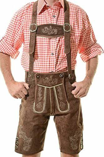Imagen 1 de 5 de Lederhosen Alemán Munich, Traje Alemán, Ropa Tradicional