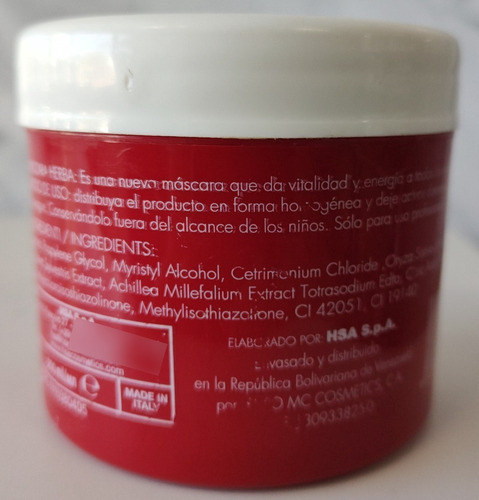 Imagen 2 de 2 de Baño De Crema Silky Mascara Herba 200ml