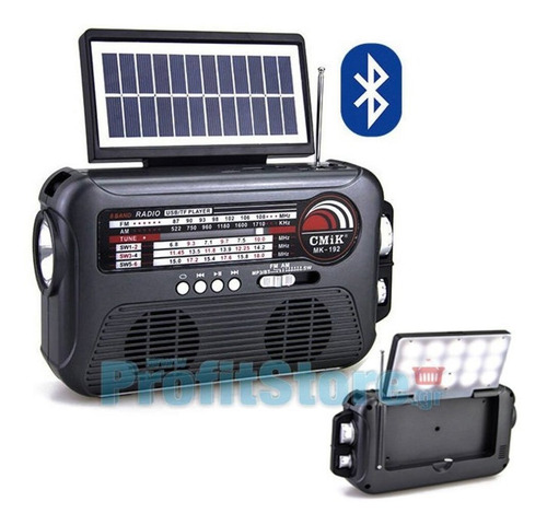 Imagem 3 de 4 de Radio Caixa Som Solar Bluetooth Portatil Am Fm Usb Sd Bivolt