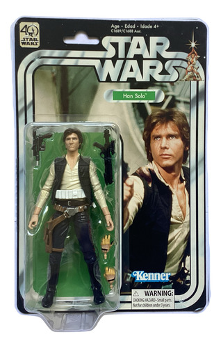 Star Wars 40 Anniversary Kenner Han Solo 6in (Usado)
