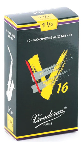 Palheta Vandoren V16 Sax Alto Nº 1.5 - (cx C/ 10 Und)