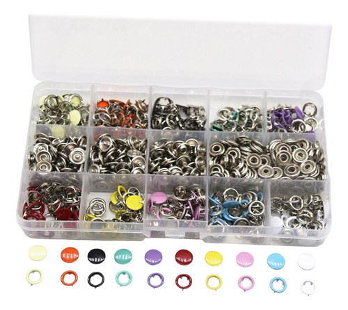Botones De Broches De Metal Broches Huecos 100 Sin Alicates