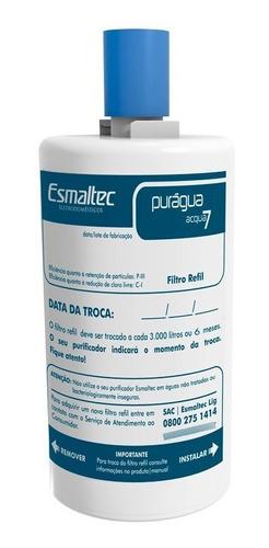 Filtro Refil Purificador Esmaltec Acqua7 Original