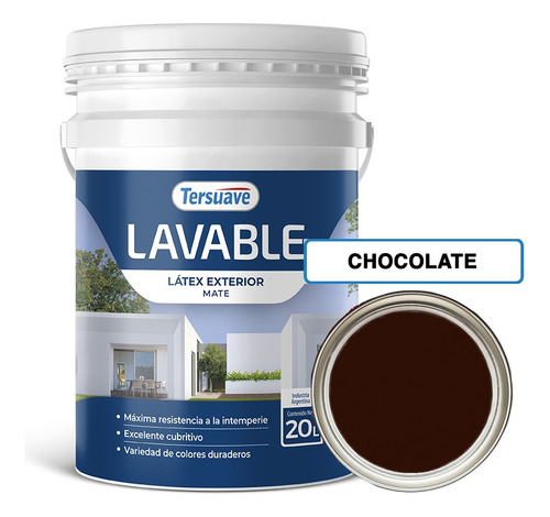 Latex Exterior Lavable Colores Tersuave 20 Lts