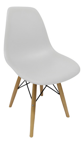 Mesa Jantar Vidro 70cm Redonda 6mm + 1 Cadeira Eiffel Branca