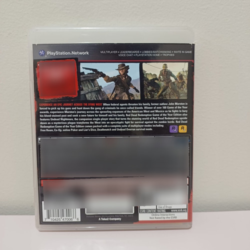 Red Dead Redemption Original Playstation 3 Ps3 Fisico