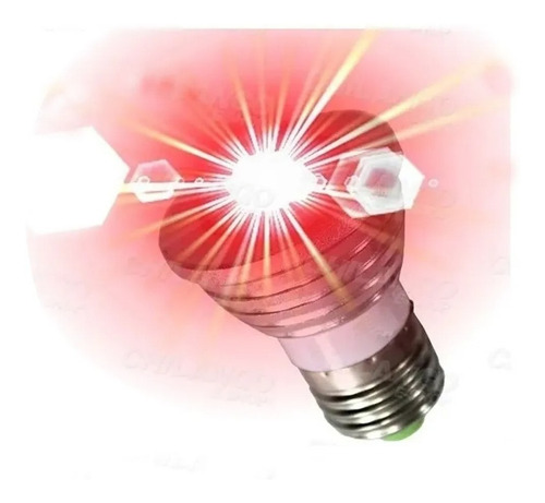 Foco Lampara Led Rgb 10w Base E27 Control Remoto 250-408