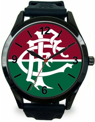 Kit 4 Relógios Pulso Esportivo Fluminense Masculino Promoção