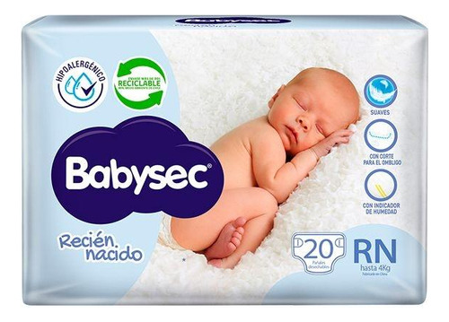Babysec Recién Nacido (hasta 4 Kg) - X20