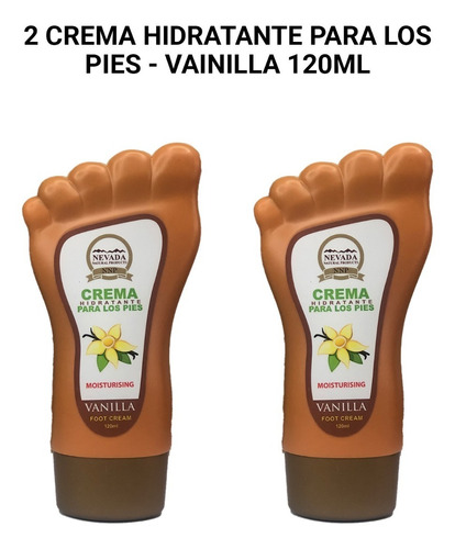 2 Crema Hidratante Para Los Pies - Vainilla 120ml