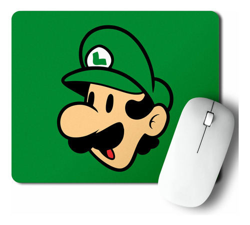 Mouse Pad Luigi Bros Face (d0154 Boleto.store)