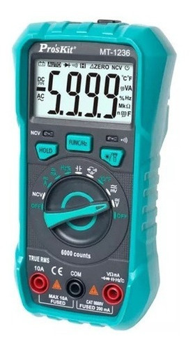 Tester Proskit Mt-1236 Ncv True Rms Capacitancia Temperatura