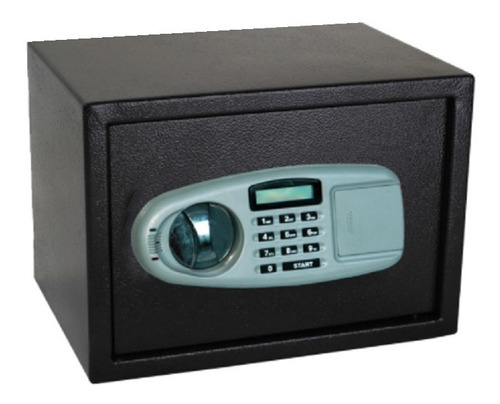 Caja Fuerte De Seguridad Lcd 350 X 250 X 250mm Con Estante Color Negro