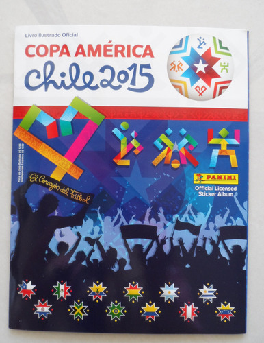 Álbum Figurinhas Copa América 2015 E Box Caixa Premium - Panini Completo Colado Capa Mole (Usado)