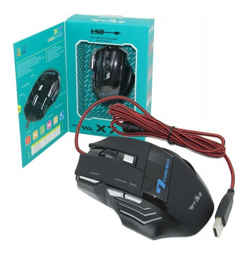 Mouse Gamer X7 Con Cable +7 Botones Retroiluminado Ratón