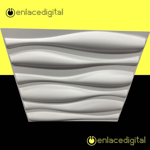 Imagen 6 de 7 de Panel Decorativo 3d Pvc Interior Exterior Blanco 126