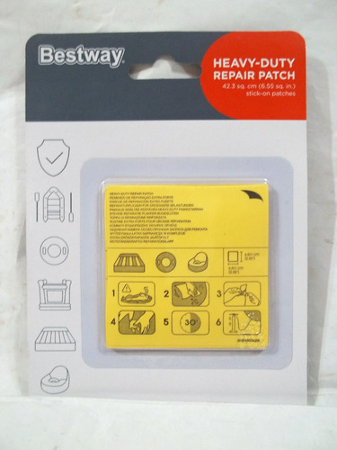 Kit 10 Parches Para Reparación Artículos Inflables Bestway