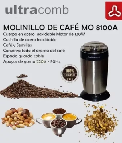 Molinillo De Cafe Y Semillas Ultracomb Acero Inoxidable
