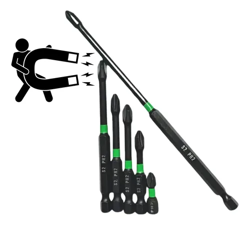 Jogo De Bits Parafusadeira Pontas Philips S2 Ph2 Lançamento