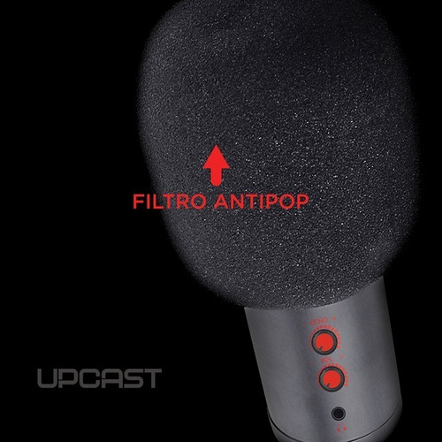 Imagen 6 de 10 de Microfono Condensador Cardioide Upcast Usb Gaming Streaming