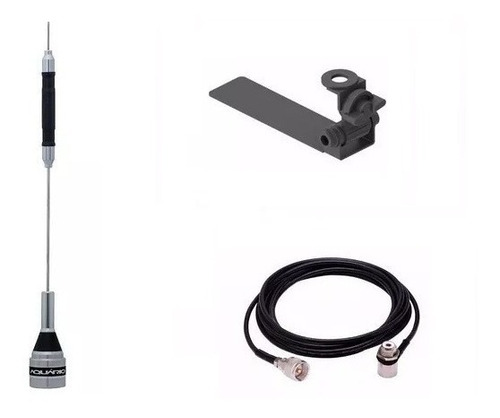 Kit Antena Px Caminhonete + Suporte Aquário + Cabo 5,5 Mts