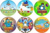 Comprar 6 Dvds - Coleção Completa Galinha Pintadinha - 97 Clipes