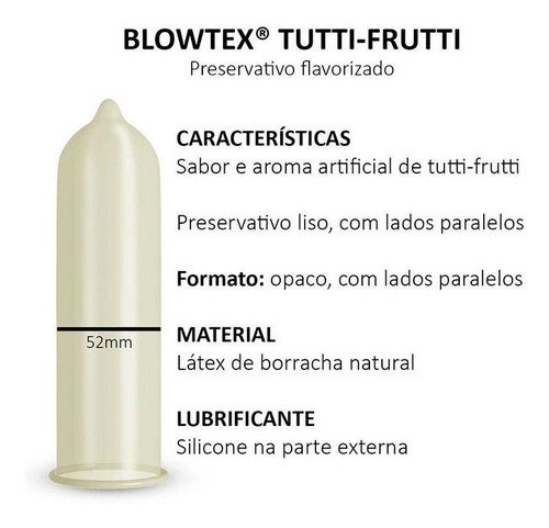 Kit 2 Pacotes Preservativo Blowtex Tutti-frutti C/ 3 Uni