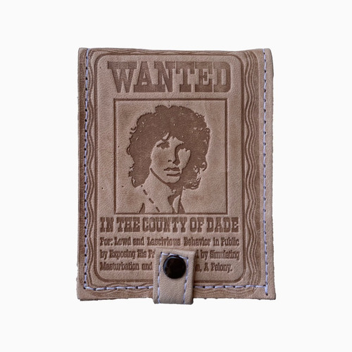 Imagen 1 de 2 de Billetera De Cuero Jim Morrison