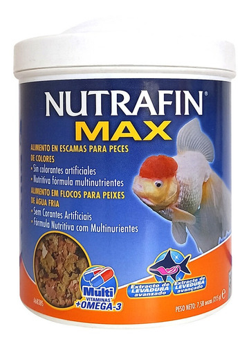 Nutrafin Max Alimento Peces De Agua Fría 215 Grs