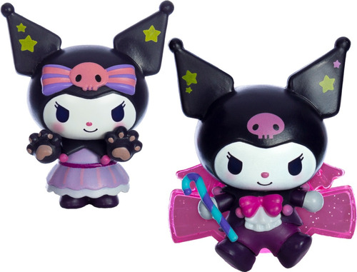 Colección Set Duo De Figuras Kuromi Hello Kitty My Melody