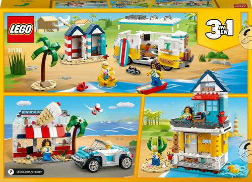 Kit Lego Creator 3 En 1 Furgoneta De Playa 31138 Cantidad De