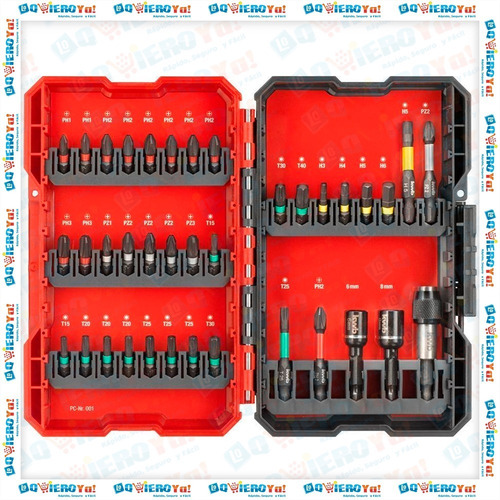 Juego De Puntas Impacto 37 Piezas Kwb 109000 + Maletín