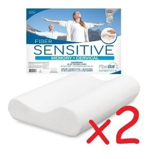 Almohadas X2 Cervical Viscoelastica Inteligente Fiberball
