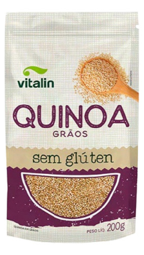 Kit 2x: Quinoa Em Grãos Integral Sem Glúten Vitalin 200g