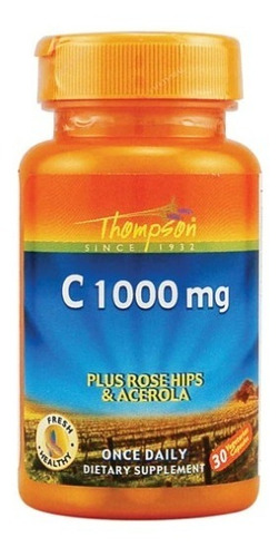 Vitamina C Con Escaramujos 1000 Mg 30 Cápsulas