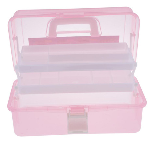 Grande De Ferramentas De Três Camadas Do Agregado Rosa.