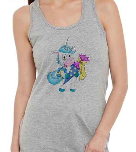 Musculosa Unicornio Hombre Con Un Ramo