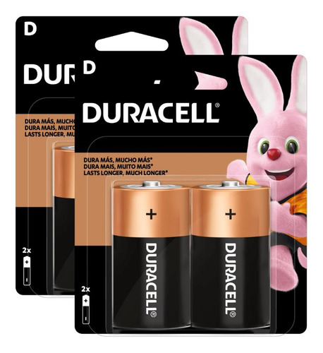 Kit 4 Bateria Pilha Alcalina Duracell 1.5v Câmera Brinquedo
