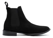 Comprar Botín Chelsea Boots Piel Gamuza Color Negro Andre Bocassi