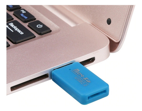 Lector Adaptador De Memoria Mini Micro Sd A Usb Pc
