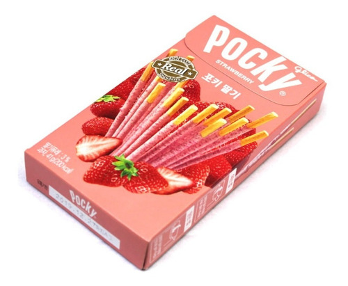 Galleta De Palito Glico Pocky Fresa/morango 55g