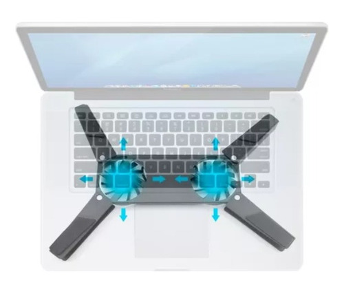 Suporte Base Notebook Com Cooler Usb De Ventilação