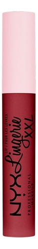 Labial NYX Professional Makeup Lip Lingerie XXL Lingerie XXL color its hotter mate