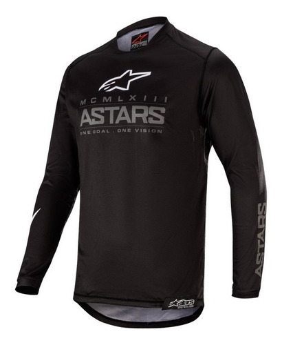 Polera Alpinestars Racer Graphite 2020 (negro)