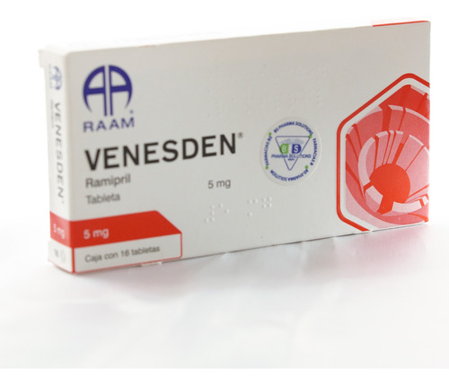 Venesden Ramipil 5mg C/16 Tabletas Raam
