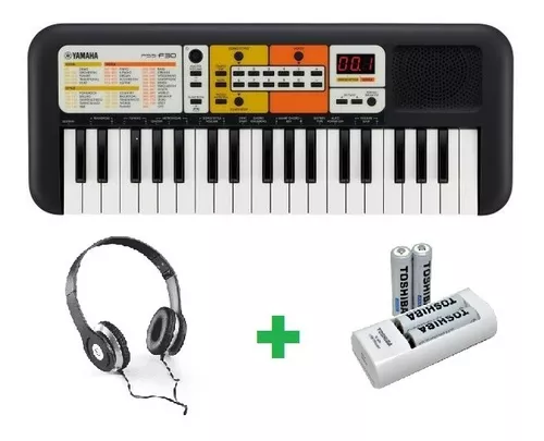 Teclado Infantil Yamaha PSS-F30 com 4 Pilhas + Carregador