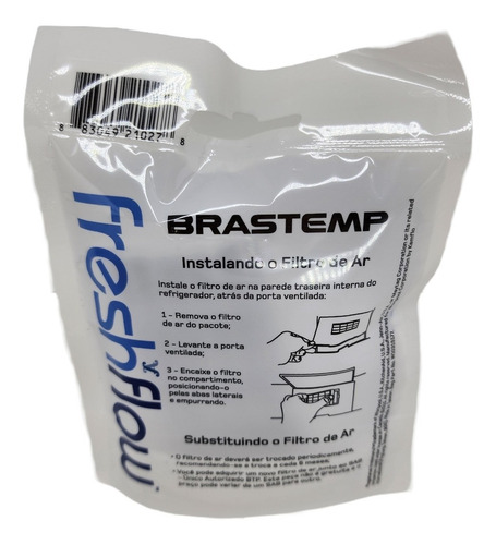 Imagem 4 de 6 de Filtro Ar Refrigerador Brastemp Freshflow Original W10349302