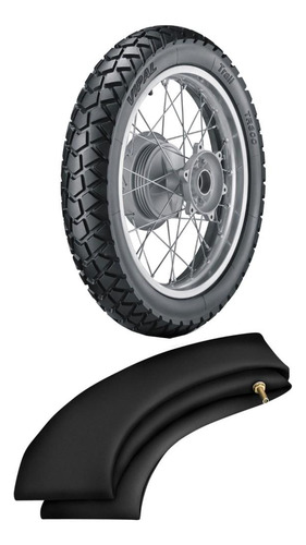 Kit Pneu 120/80-18 62s Tr300 Vipal + Camara Rd18